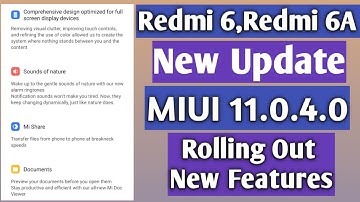 Redmi 6,Redmi 6A MIUI 11.0.4.0 Update Rolling Out | Redmi 6 MIUI 11 Update | Redmi 6A MIUI 11 Update