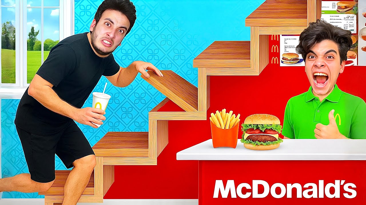Я построил секретный McDonald’s в комнате моего брата! 🍟 Хасан был в шоке! 💔😭