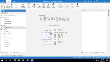 UIPath Tutorial  - "Hello world" Robot