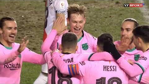 Highlights Rayo Vallecano vs Barcelona 1-2 All goals
