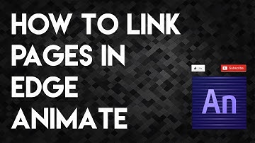 How to Link Pages in Edge Animate
