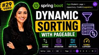 Spring Boot Tutorial #29 | Dynamic Sorting with Pageable | Ascending & Descending Sorting