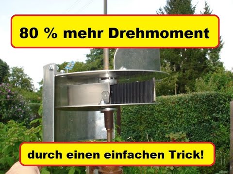 KEMA Vertikales Windrad mit 80 % mehr Leistung Drehmoment ...