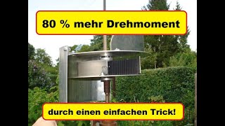 KEMA Vertikales Windrad mit 80 % mehr Leistung Drehmoment