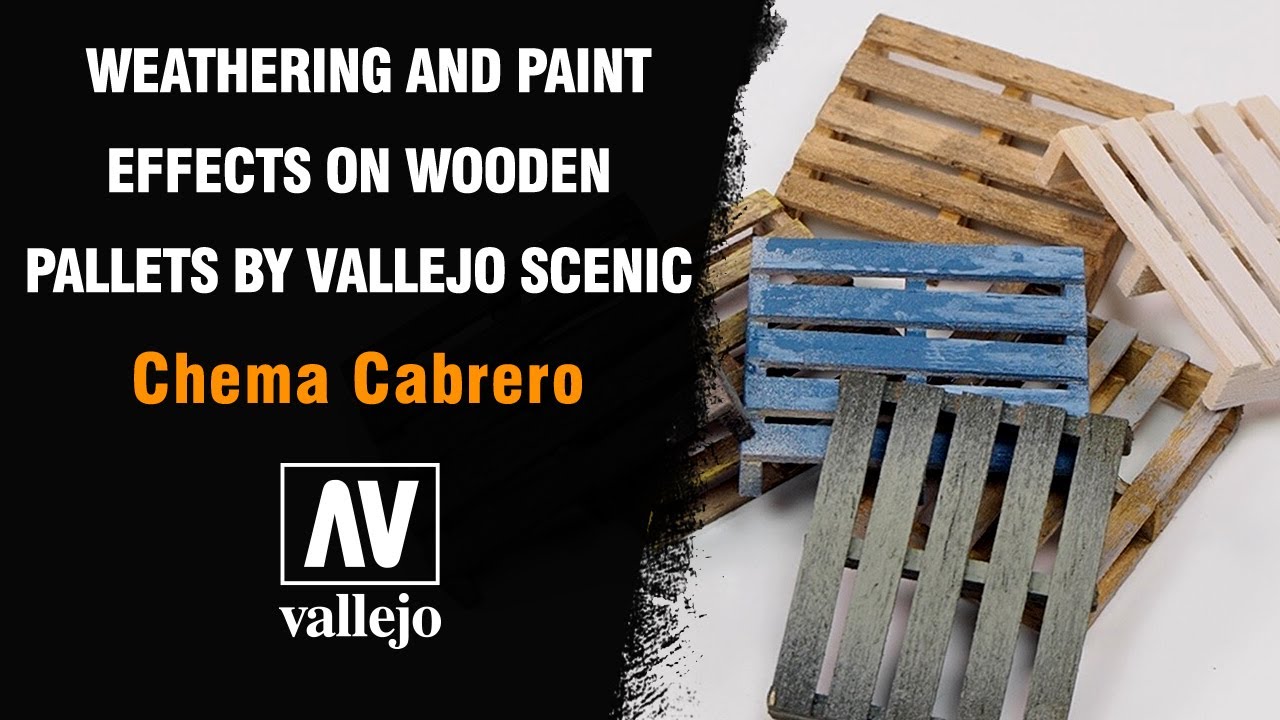 🇺🇸🇬🇧 WEATHERING AND PAINT EFFECT ON WOODEN PALLETS by Chema Cabrero  (English Version) 