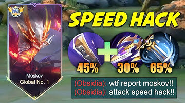 FINALLY GLOBAL MOSKOV ATTACK SPEED BUILD IS 100% BROKEN!!😱 (RECOMMENDED BUILD FOR SOLO RANK!) - MLBB