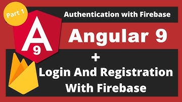 Firebase authentication with angular 9 Part 1 | Firebase angular tutorial