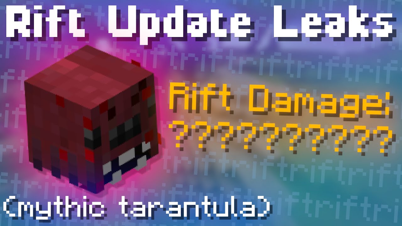 Rift Update Leaks + Mythic Tarantula Pet! New Items + More! (Hypixel