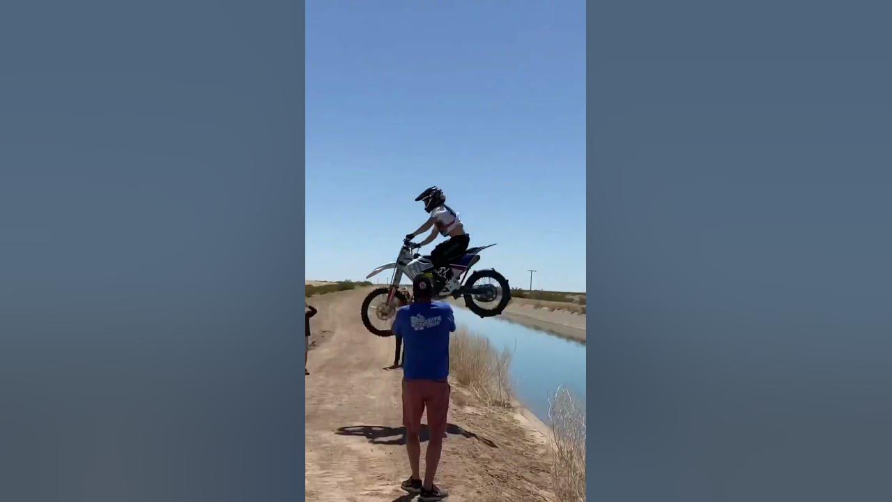 Huge Dirt Bike Crash at Glamis Canal Jump! YouTube