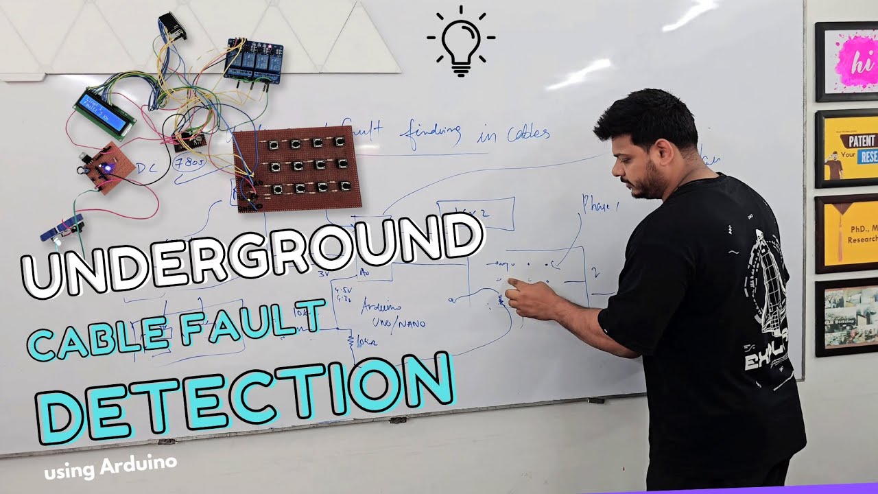 Underground Cable Fault Detection Using Arduino Microcontroller, IOT & GSM, Explanation in Hindi