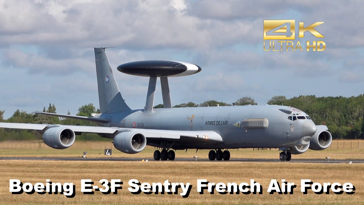 Boeing E-3F Sentry AWACS 707-300 French Air Force 36-CA departure