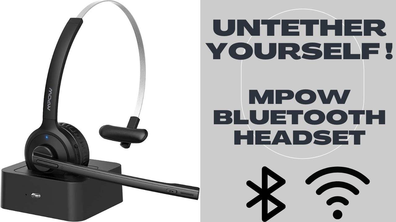 Mpow Pro Bluetooth Headset with Microphone (BH231A) YouTube