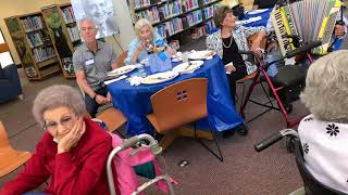 San Diego Holocaust survivors visit RUTH Remember Us The Holocaust inside the Chula Vista Library.
