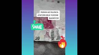 Para Az Olunca Atatürk Bi̇le Bi̇ze Bakmiyor 😁😂🤣 Abone Olun Lütfen Arkadaşlar Abone Olun