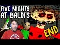 I BEAT BALDI'S GAME!! | Five Nights at Baldi's: Nightmare Edition (ENDING + EXTRAS!)