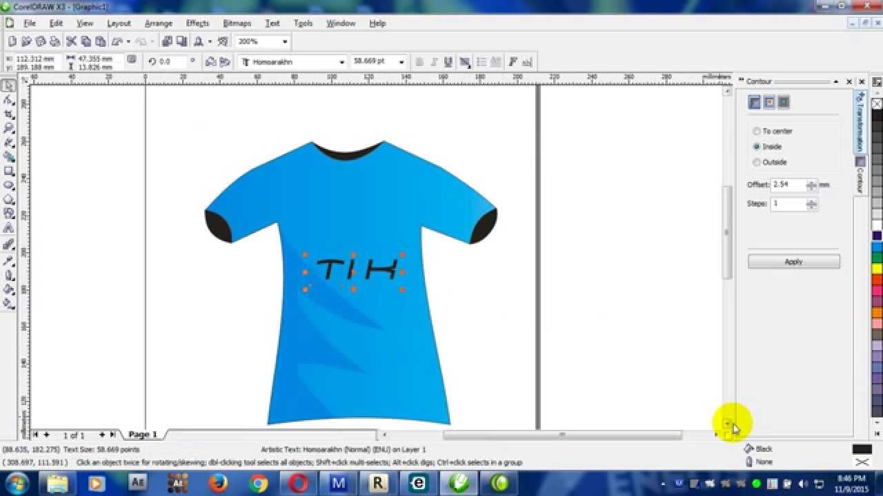 Tutorial Membuat Kaos Dengan Corel Draw X3 YouTube