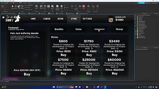 Early Development Main Menu GUI Showcase for Project Swift | Roblox Studio Showcase