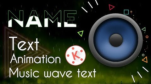 How to make audio spectrum text animation on Android | Audio visualizer text effect.