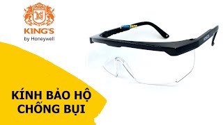 Kính bảo hộ King's KY151 kính chống trầy xước, chống đọng hơi sương, chống tia cựa tím (đen)