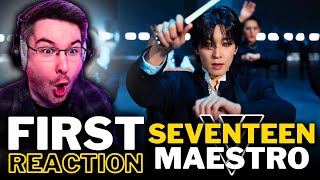 NON K-POP FAN REACTS TO SEVENTEEN (세븐틴) for the FIRST TIME! | 'MAESTRO' MV REACTION!