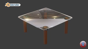 GLASS TABLE 3D MODELLING & EEVEE RENDERING || BLENDER 2.9