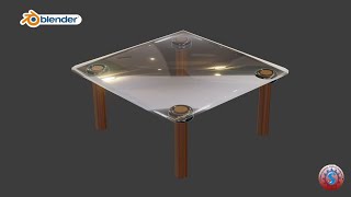 GLASS TABLE 3D MODELLING & EEVEE RENDERING || BLENDER 2.9 Wealth