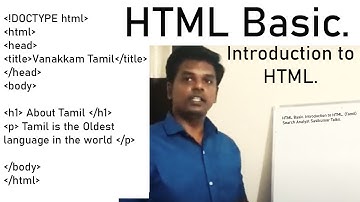 (Turn on Tamil Subtitle) Basic HTML. Search Analyst Sasikumar Talks. #SasikumarTalks
