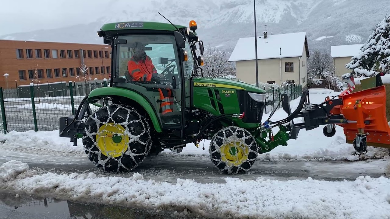 Lame Chasse-Neige SILVER/Galvanisée pour Tracteurs tondeuses JOHN