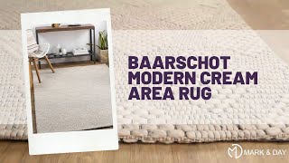 Baarschot Modern Cream Area Rug