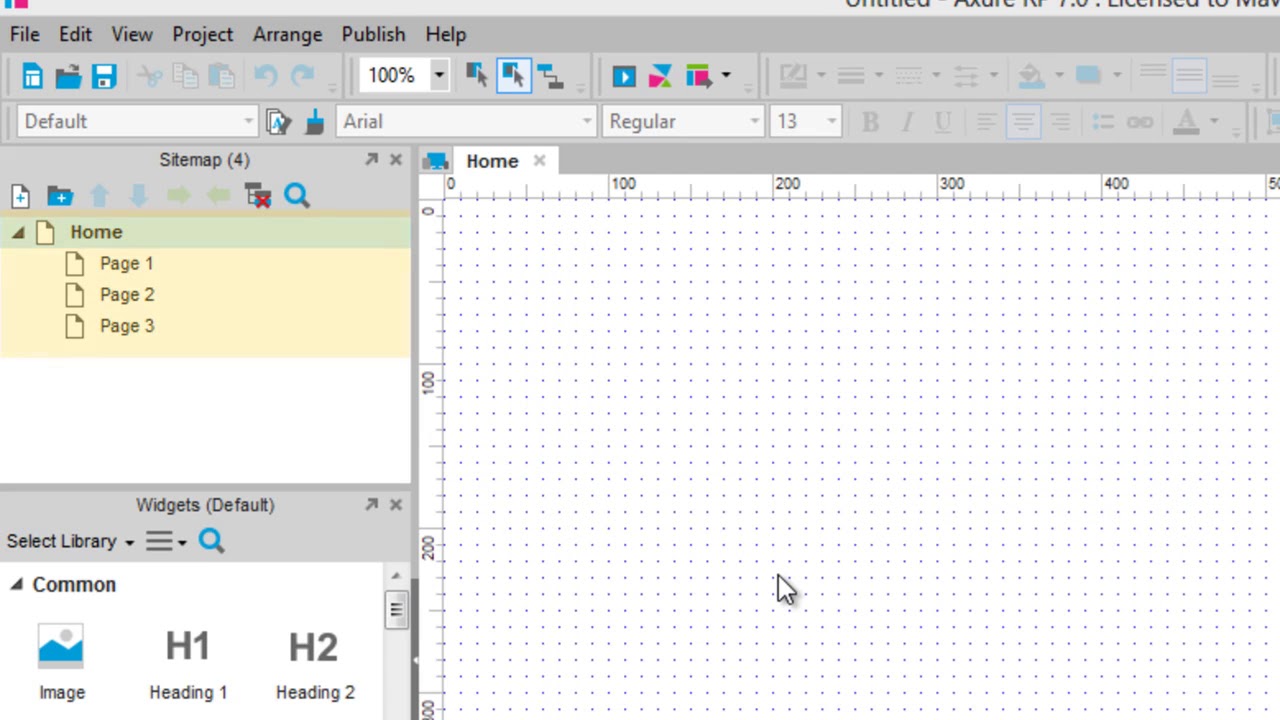 002 - Managing Pages in the Axure RP - YouTube