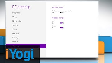 How to turn on and off Wi-Fi on a Windows® 8 PC