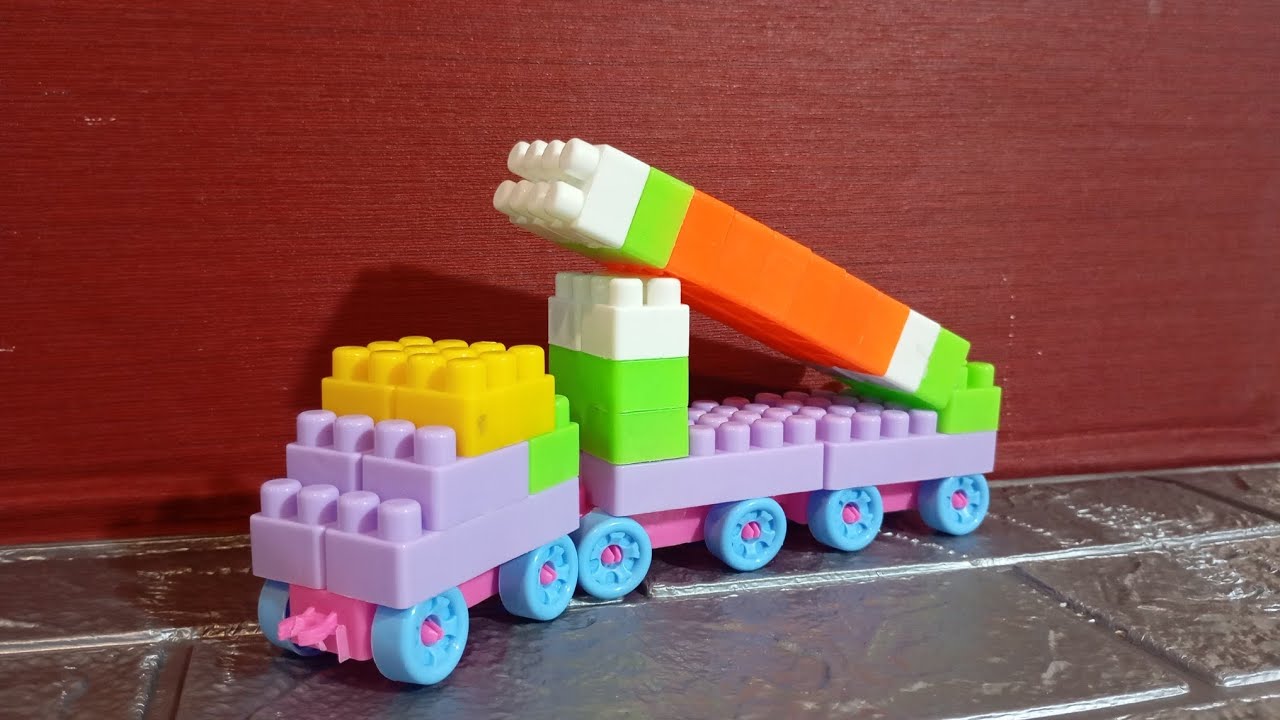 Satisfying Epic Rocket Launcher Vehicle from Building Blocks | Relaxing ASMR Heavy Build