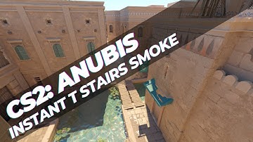 CS2: Anubis Instant T Stairs Smoke from CT Spawn