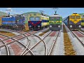 High Speed Shatbadi Express Trains Are Passing BY DANGEROUS RAILRAOD TRACKS -:- Train simulator