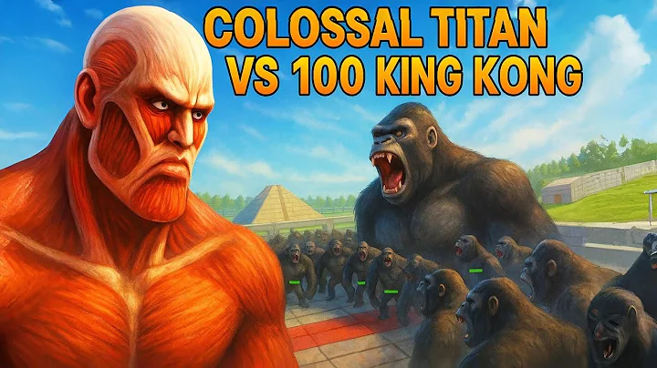 Colossal titan vs 100 king kong ARBS - Colossal Titan’s Final Stand - Animal Revolt Battle Simulator