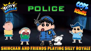 Shinchan and friends playing silly royale but shinchan become police 😱 | shinchan in devil among us screenshot 3