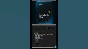 electric border effect | stylish border in css  #html #css #animation #shorts | Code Alchemy