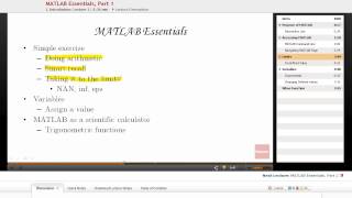 Famous "MATLAB Essentials" | MATLAB with Educator.com Profile