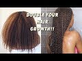 How to Double your Hair Growth every single month + Guaranteed Length retention | Natural Hair