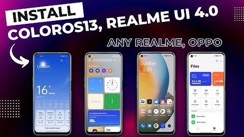 Install Realme UI 4.0  ColorOS13 in Realme Oppo & OnePlus Device without Root | Install Android 13
