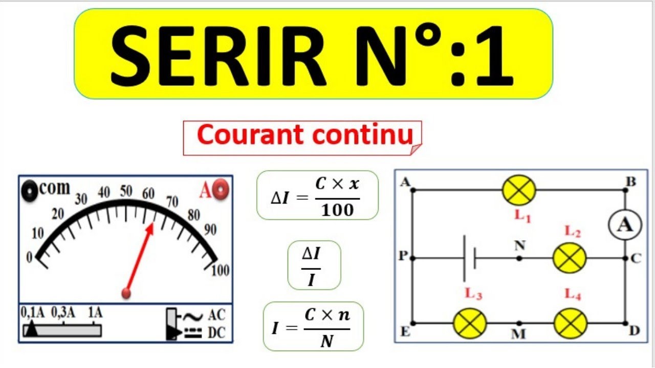 Exercices corrigés#courant_continu#tronc_commun