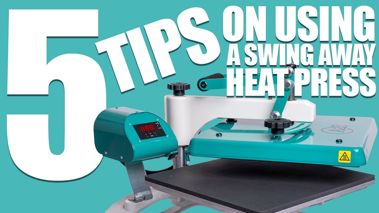 swing away heat press, how to use a heat press, heat press applic...