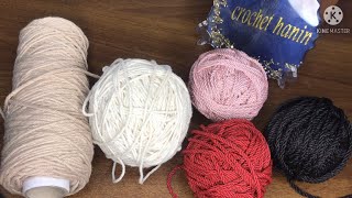 انواع خيوط المكرميه واستخدامتها ومميزاتها وعيوبها |Crochet hanin