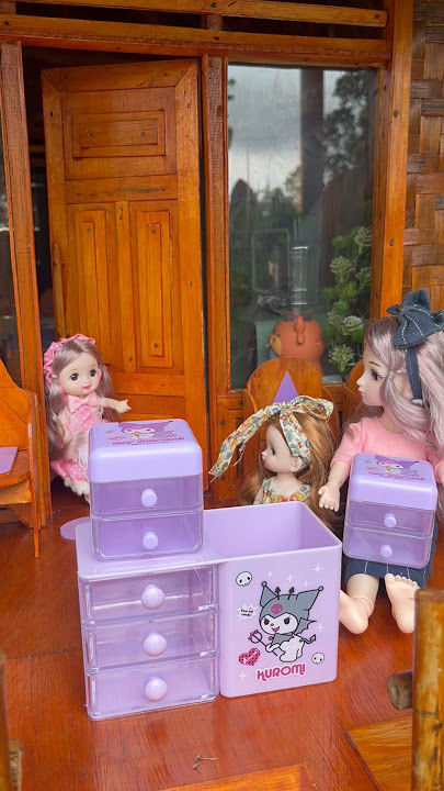 Unboxing paket laci mini kuromi 💕#lucu #barbiemasak #doll #diy #barbiecantik #drama #barbie #boneka
