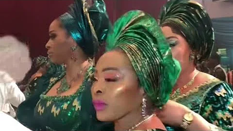SHADE OKOYA,OLORI SEKINAT ELEGUSHI,TITI MARSHAL AT WEDDING OF WENDY AND JASON ALESHILOYE IN LAGOS