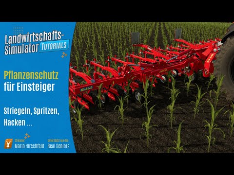 LS22 Tutorials: Pflanzenschutz: gegen Unkraut mit Striegel, Hacke und Herbiziden // für Einsteiger