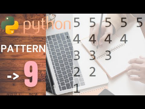 PATTERN - 9 IN PYTHON | BEGINNERS | IN HINDI
