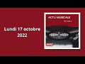 Lactualit musicale de la semaine  17 octobre 2022  phare fm lyon dauphin