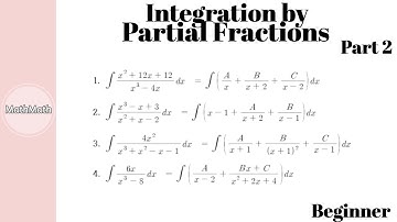 Calculus - HOW TO: Integration by Partial Fractions (Beginner Level, Part 2)