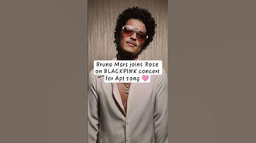 Bruno Mars joins Rose on BLACKPINK concert for Apt song #blackpink #shorts #shortvideo #fyp #funny